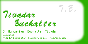 tivadar buchalter business card